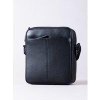 Lakeland Leather Men's 'Crummock' Leather Reporter Bag in Black