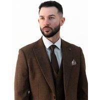 V2 Classic Men's Paolo - Chocolate Brown Three Piece Suit | Size: 42R