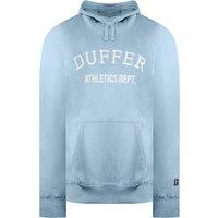 Duffer Men's Locker Blue Marl Hoodie in Light Blue | Size: Small