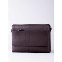 Lakeland Leather Men's 'Crummock' Leather Laptop Messenger Bag in Brown