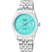 Gevril Men's West Village Tiffany Dial 48906 Swiss Automatic Sellita SW200 Watch in Silver