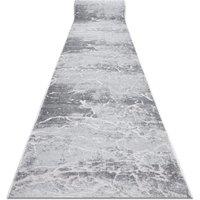 RugsX Structural Mefe Runner in Grey | Size: 100 cm x 220 cm