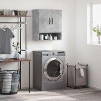 Berkfield Home Wall Cabinet Concrete Grey 60x31x70 cm Engineered Wood | Size: 60 x 31 x 70 cm