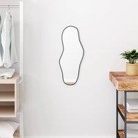 Berkfield Home Wall Mirror Black 60x25 cm