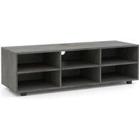 Costway Wooden TV Cabinet Table TV Stand for TVs up to 55 Inches in Grey
