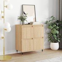 Berkfield Home Sideboard Sonoma Oak 60x35x70 cm Engineered Wood in Brown | Size: 60 x 35 x 70 cm