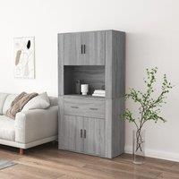 Berkfield Home Highboard Grey Sonoma Engineered Wood