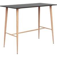 Berkfield Home Bar Table Black 120x60x105 cm | Size: 120 x 60 x 105 cm