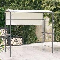 Berkfield Home Gazebo with Roof 220x110x200 cm Cream in Beige | Size: 220 x 110 x 200 cm