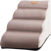 4 Step Dog Stairs Pet Steps For Bed Sofa Cat Ladder Ramp w/ Removable Cover