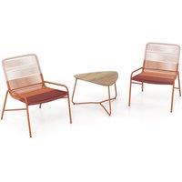 Costway 3 Piece Patio Bistro Set Outdoor Rattan Dining Table & 2 Chairs