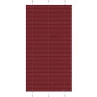 Berkfield Home Pleated Blind Bordeaux Red 110x200 cm Fabric Width 109.4 cm Polyester