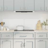 Berkfield Home Kitchen Backsplashes 2 pcs Transparent 80x40 cm Tempered Glass in Black