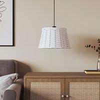 Ceiling Lamp Shade White ?38x23 cm Wicker