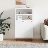 Berkfield Home Highboard White 60x36x110 cm Engineered Wood | Size: 60 x 36 x 110 cm