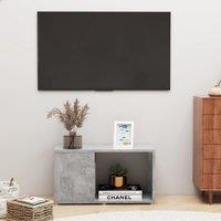 Berkfield Home TV Cabinet Concrete Grey 60x24x32cm Engineered Wood | Size: 60 x 24 x 32 cm