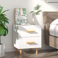 Berkfield Home Bed Cabinet White 40x35x47.5 cm