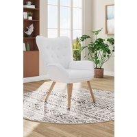 H&O Direct Contemporary Lounge Chair in White