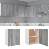 Berkfield Home Hanging Cabinet Grey Sonoma 50x31x60 cm Engineered Wood | Size: 50 x 31 x 60 cm