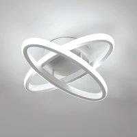 Goeco Dual-Ellipse LED Ceiling Light White 30x30x7cm