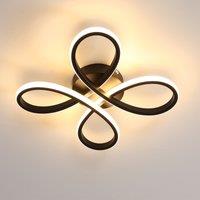 GOECO Modern LED Ceiling Light, Black Kitchen Lamp, Warm White