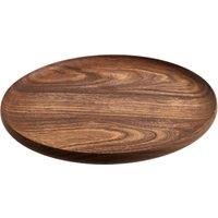 Orsina Rosi Round Sheesham Wood Plate in Brown