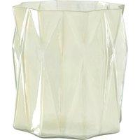 Orsina Rambia Small Irridescent Glass Candle Holder in Silver