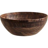 Orsina Rosi Large Round Sheesham Wood Salad Bowl in Brown