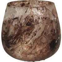 Orsina Garan Brown Small Candle Holder