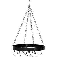Orsina Valen Matt Black Round Ceiling Rack