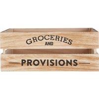 Orsina Naresso Natural Wood Groceries & Provisions Crate in Brown