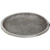 Orsina Silva Small Oak Effect Silver Bowl