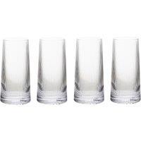 Orsina Set of Four Eldon Ribbed Clear Hi Ball Glasses MOB Packagaing