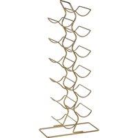 Orsina Wren 12 Bottle Wine Rack With Gold Finish