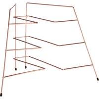 Orsina Rowan Copper Plated Corner Plate Rack in Gold