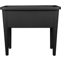 simpa Raised Bed Plastic Trough Planters in Black