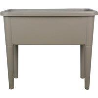 simpa Raised Bed Plastic Trough Planters in Taupe