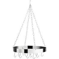 Orsina Valen Matt Chrome Round Ceiling Rack in Silver