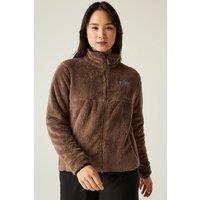 Dare 2b Women's Gnarly Relaxed Textured Full Zip Fleece in Brown | Size: 8