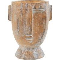 Orsina Darnell Large Natural Face Planter in Brown
