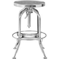 Orsina Gator Adjustable Stool in Silver