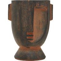 Orsina Darnell Large Rustic Face Planter in Brown
