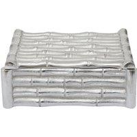Orsina Hiba Small Silver Finish Bamboo Effect Trinket Box