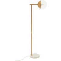 Orsina Effortlessly Eelegant Gold Finish Metal Floor Lamp, Versatile Tall Lamp On The Floor, Sturdy Bedroom Lamp