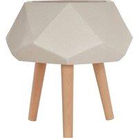 Orsina Darnell White Multifaceted Planter