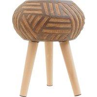 Orsina Darnell Round Brown Planter With Angular Legs