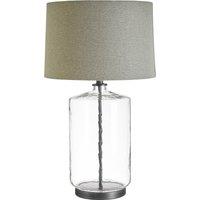 Orsina Unita Table Lamp With Grey & Black Shade