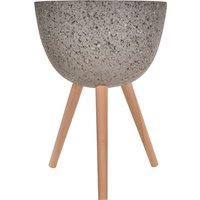 Orsina Darnell Large Grey Speckled Planter