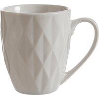 Orsina Livorno 16 Pc Embossed Geo Dinner Set in White