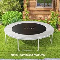 SPORTNOW Trampoline Mat with 42 V-Hooks, for 8ft Trampoline, Black | Size: Standard